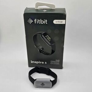 Fitbit Inspire 3 Fitness Tracker HR Sleep Monitor Black Bluetooth Waterproof